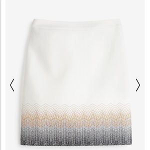 White House Black Market Embroidered Ombré Skirt